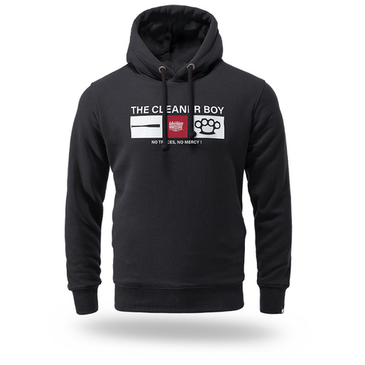 Bluza z kapturem Dobermans Aggressive "CLEANER BOY BK396" - czarna