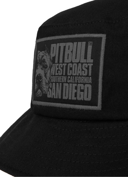 Czapka rybaczka kapelusz PIT BULL "Blood Dog" - czarna
