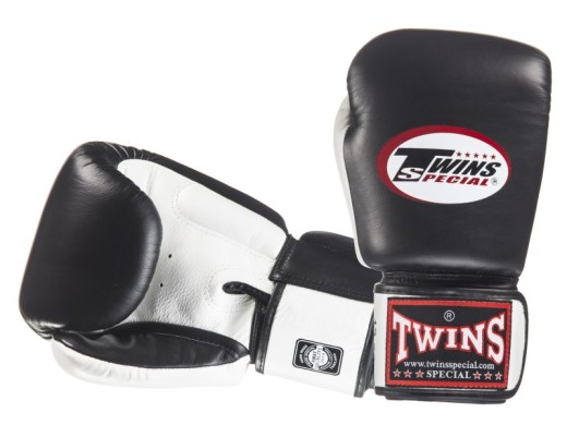 Rękawice bokserskie TWINS SPECIAL BGVL-3T (black/white palm)  "K"