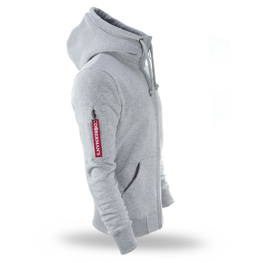 Dobermans Aggressive Zip Hoodie &quot;Premium BZK260&quot; - gray