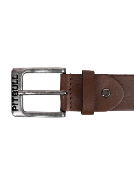 PIT BULL "Classic I" Leather Belt - Brown