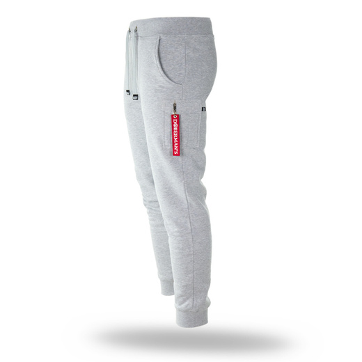 Spodnie dresowe Dobermans Aggressive "UNITED FIGHT DOBERMANS SPDK279" - szare
