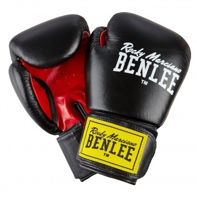 Rękawice bokserskie BenLee "Fighter" skórzane - czarne