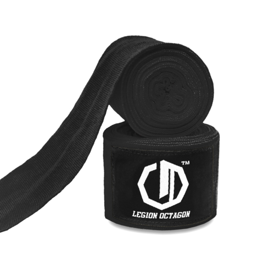 Owijki/Bandaże bokserskie Legion Octagon Standard black/white 3m