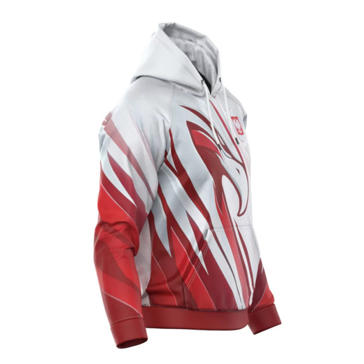 Extreme Hobby "POLSKA ULTIMATE" men's sports sweatshirt - white