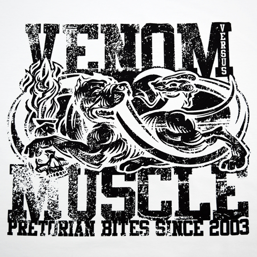 T-shirt Pretorian "Venom vs Muscle" - white