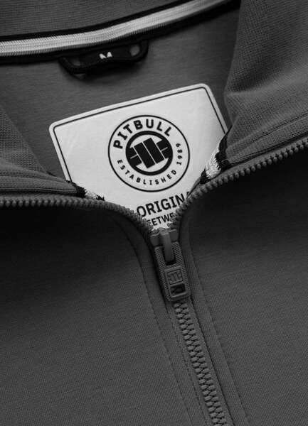 Bluza rozpinana PIT BULL "SAMPSON" - grafitowy