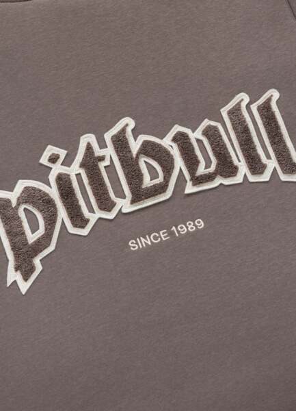 Bluza rozpinana z kapturem PIT BULL "RUFFIN RING" - szarobrązowy