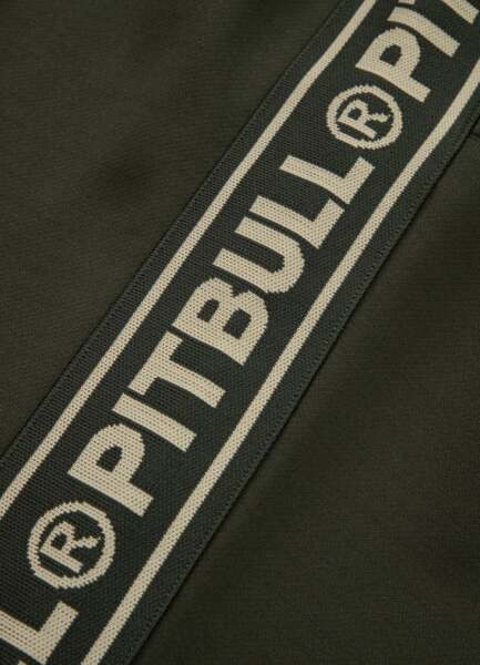 PIT BULL &quot;TAPE LOGO&quot; sweatpants - dark green