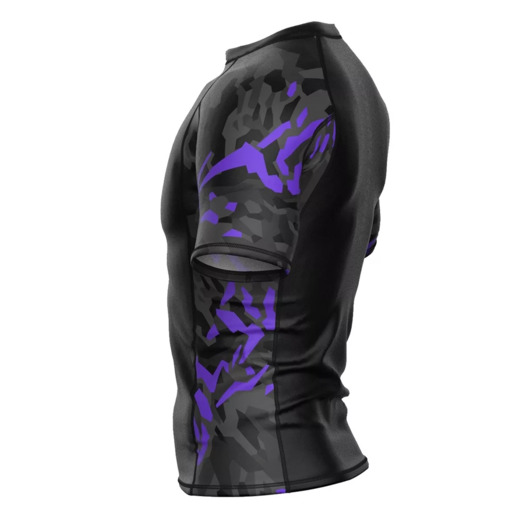 Short sleeve rashguard Extreme Hobby | BLACK PANTHER - czarny/fioletowy