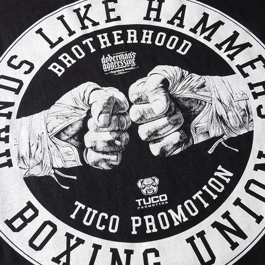 Longsleeve Dobermans Aggressive "BOXING UNION" LS385 - granatowy