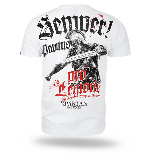 Koszulka T-shirt Dobermans Aggressive "SEMPER PARATUS TS412" - biała