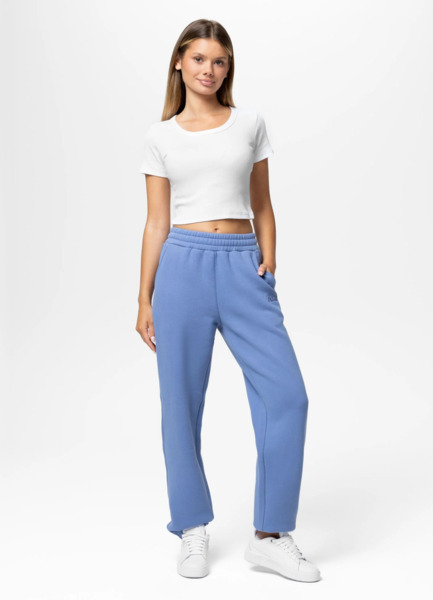 Spodnie damskie dresowe PIT BULL "TULLA" - niebieski jeansowy