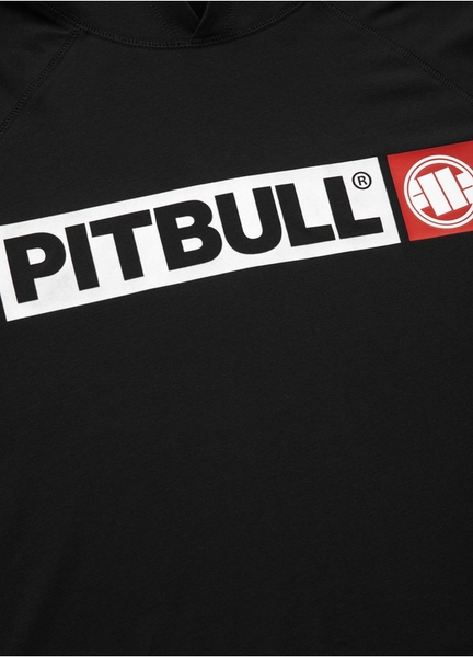 Longsleeve with hood PIT BULL "Hilltop" Spandex 210 - black