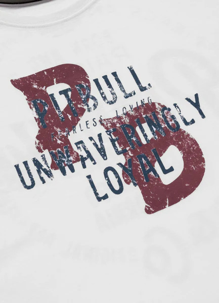 Women&#39;s Oversize PIT BULL &quot;LOYAL&quot; T-shirt - white