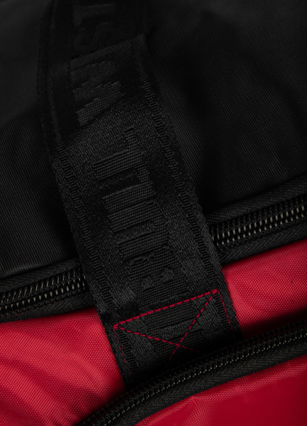 Red - black PIT BULL &quot;BIG DUFFLE BAG&quot; sports bag