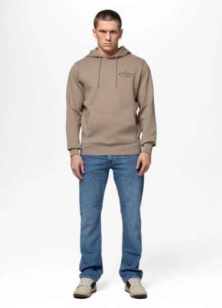 Bluza męska z kapturem PIT BULL "SAMPSON" - piaskowy