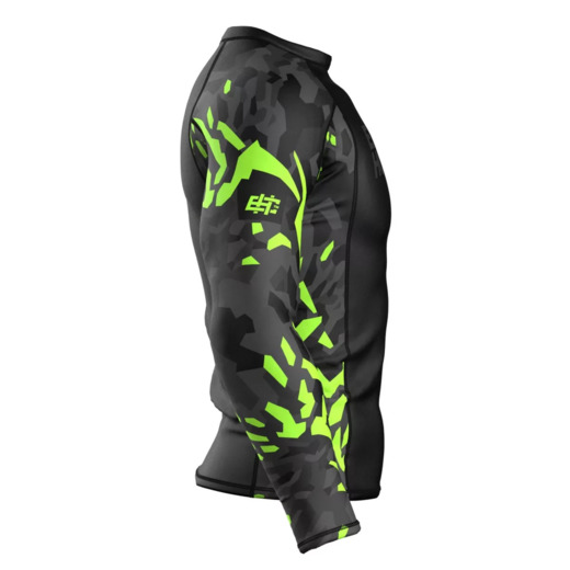 Longsleeve rashguard Extreme Hobby | Black Panther - czarny/limonka