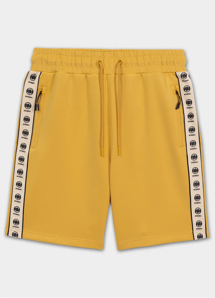 Spodenki szorty dresowe PIT BULL "POWERS" - żółte