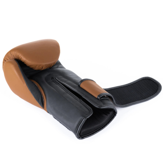 Rękawice bokserskie ze skóry naturalnej wielowarstwowe wypełnienie - PLATINUM - Legacy Series | DBX Bushido B-CR-Brown