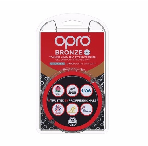 Opro Bronze Mouthguard - Red