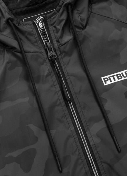Kurtka przejściowa PIT BULL "Athletic Logo II" - all black camo