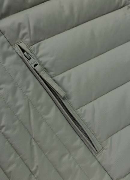 Kurtka zimowa PIT BULL pikowana z kapturem CRESTLINE - szałwiowy