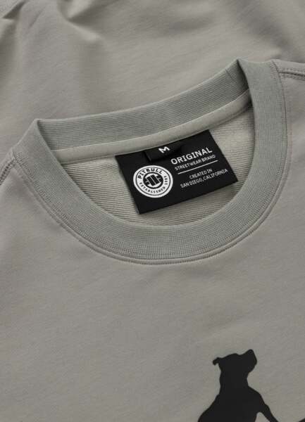 PIT BULL &quot;SURFING DOG&quot; sweatshirt - sage