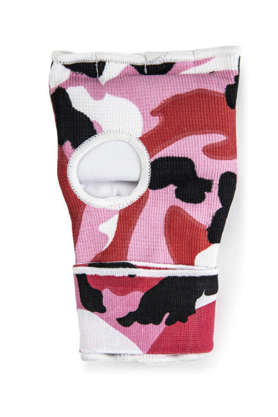 Gel boxing bandage, wraps, gel gloves, Ring camo - red