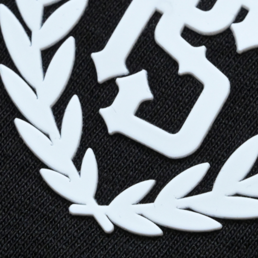 Pretorian "PS 3D white" sweatpants with drawstring - black