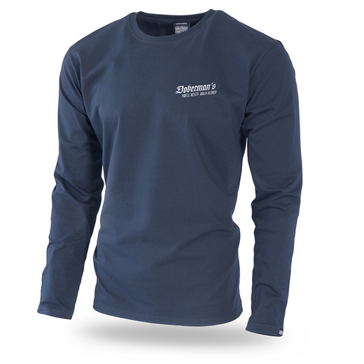 Longsleeve Dobermans Aggressive "DOBERMANS SUPPORT" LS220" - granatowy