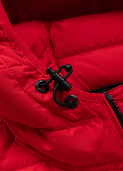 PIT BULL "SEACOAST III" quilted winter jacket with hood - red