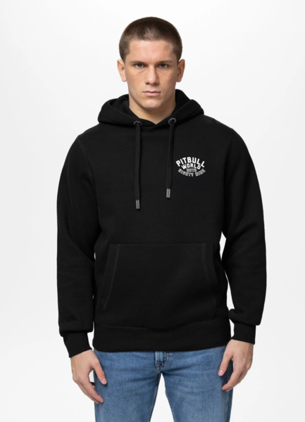 Bluza męska z kapturem PIT BULL "HERO" - czarny