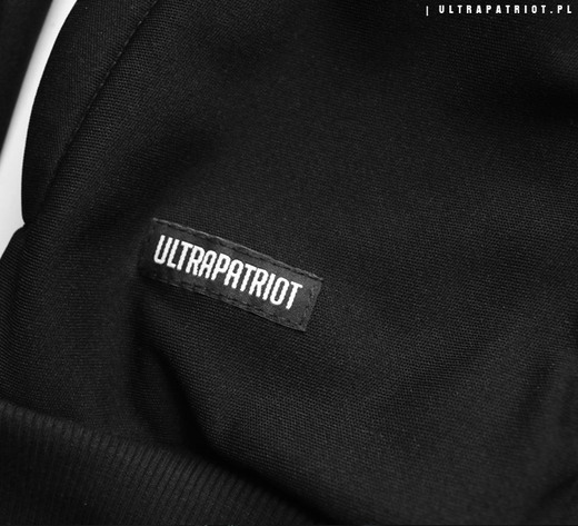 Bluza rozpinana na stójce UltraPatriot POLSKA WALCZĄCA - czarna