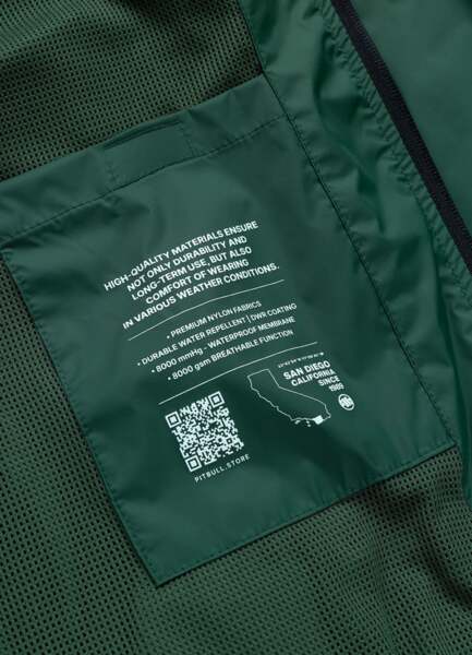 Kurtka przejściowa PIT BULL "Athletic Tape" - zielony