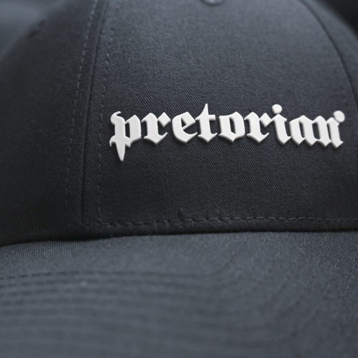 Czapka z daszkiem Pretorian "Logo 3D White" - stalowa