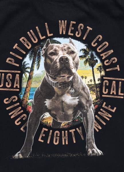 PIT BULL "BEACH BOY" men's t-shirt - black