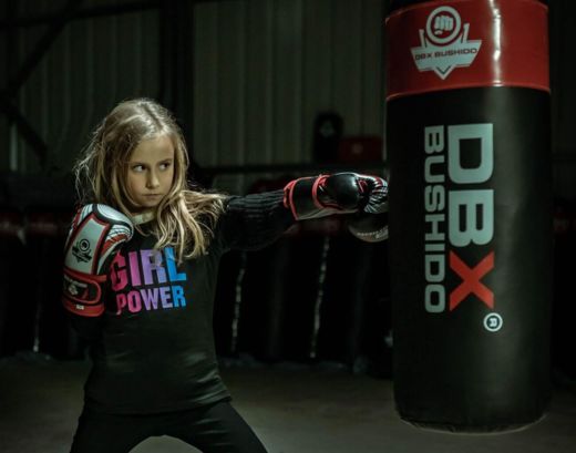 Worek bokserski 80 cm x 30 cm Bushido - czerwony