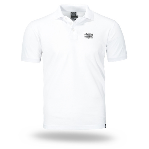 Dobermans Aggressive "Basic Logo" Polo Shirt TSP357 - White