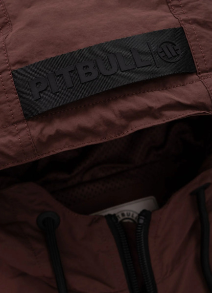 Kurtka męska przejściowa z kapturem PIT BULL "STEIN" - bordowy