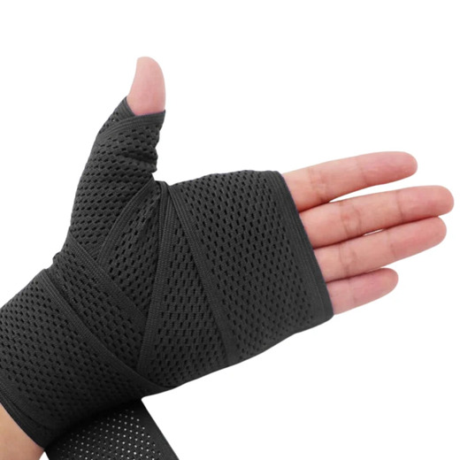 StormCloud HW MESH boxing bandage wraps 4m - black