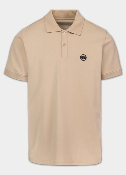 PIT BULL Jersey 210 "Logo" Polo Shirt - Sand