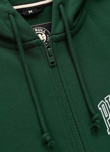 PIT BULL "BADGER" Zip-Up Hooded Vest - Green