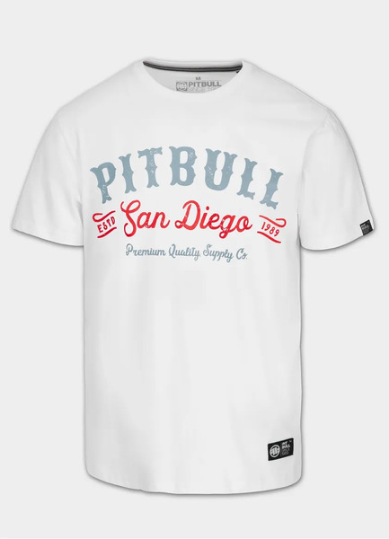 PIT BULL &quot;STRENGTH &amp; RESPECT&quot; Men&#39;s T-Shirt - White