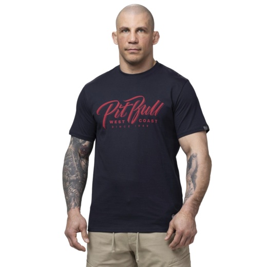 Koszulka męska PIT BULL "EL JEFFE" - ciemny granatowy
