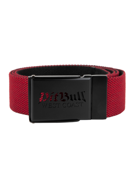 PIT BULL "Old Logo" webbing belt - red