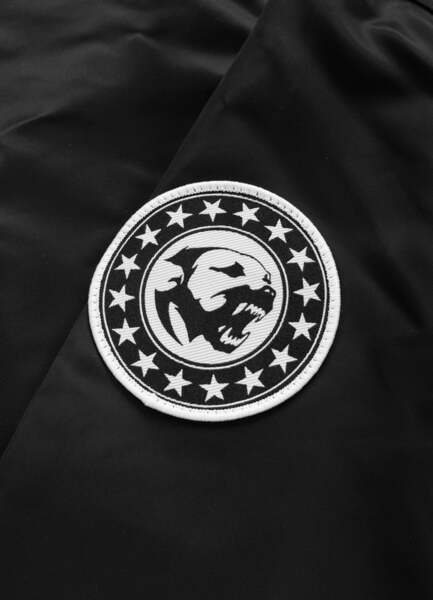 Kurtka przejściowa bejsbolówka z kapturem PIT BULL "ANGELA SAN DIEGO" - czarny