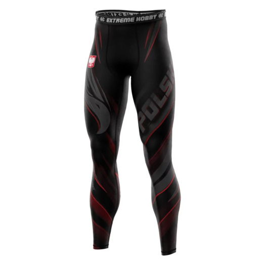 Extreme Hobby "POLSKA ULTIMATE" Men's Sports Leggings - Black