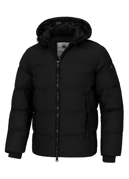 Men&#39;s winter jacket with hood PIT BULL &quot;DUNCAN&quot; - black