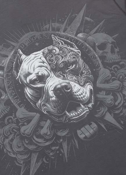 PIT BULL "WORLD" Zip-Up Hoodie - Graphite